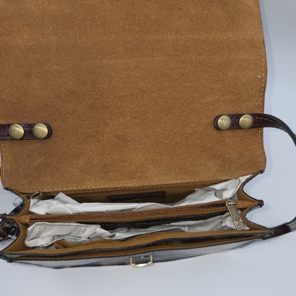 New Patricia Nash Leather Lanza Crossbody Clutch Bag - Picture 9 of 11